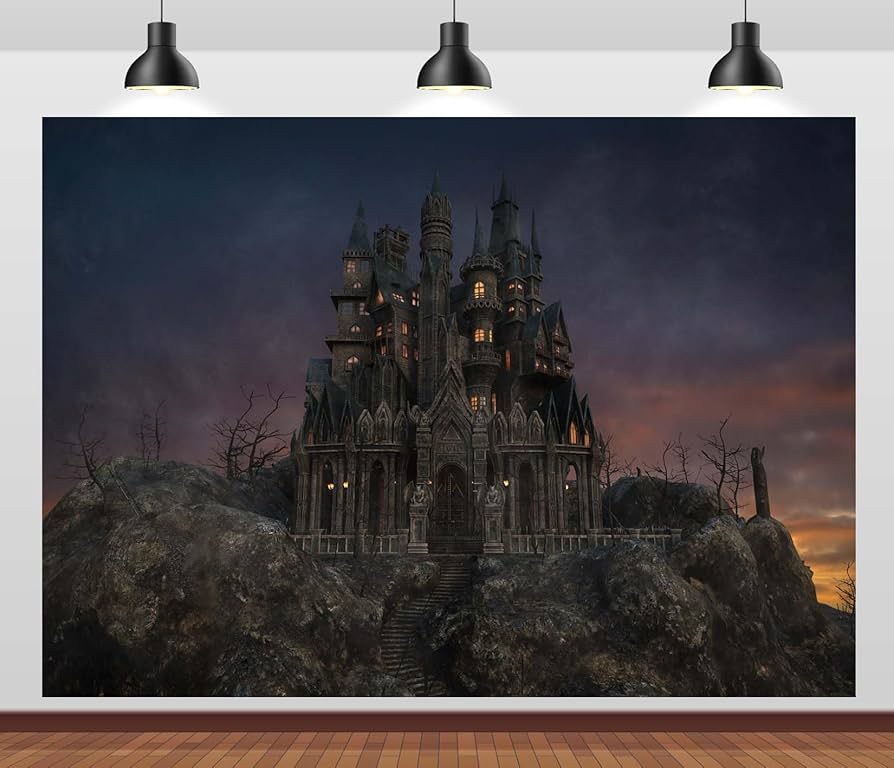 Amazon.com : BELECO 10x6.5ft Fabric Gothic Halloween Castle